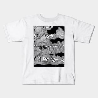 Clouds - patterns, hand drawn, drawings of the sky Kids T-Shirt